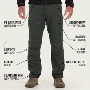 Bearskin Cargo Pants - Dark Green NWT